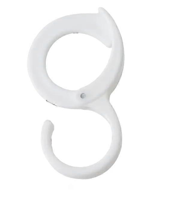 S Shaped Hooks 10Pcs Windproof MultiPurpose Wardrobe Closet Hooks With Safety Buckle SHook Ring Buckle