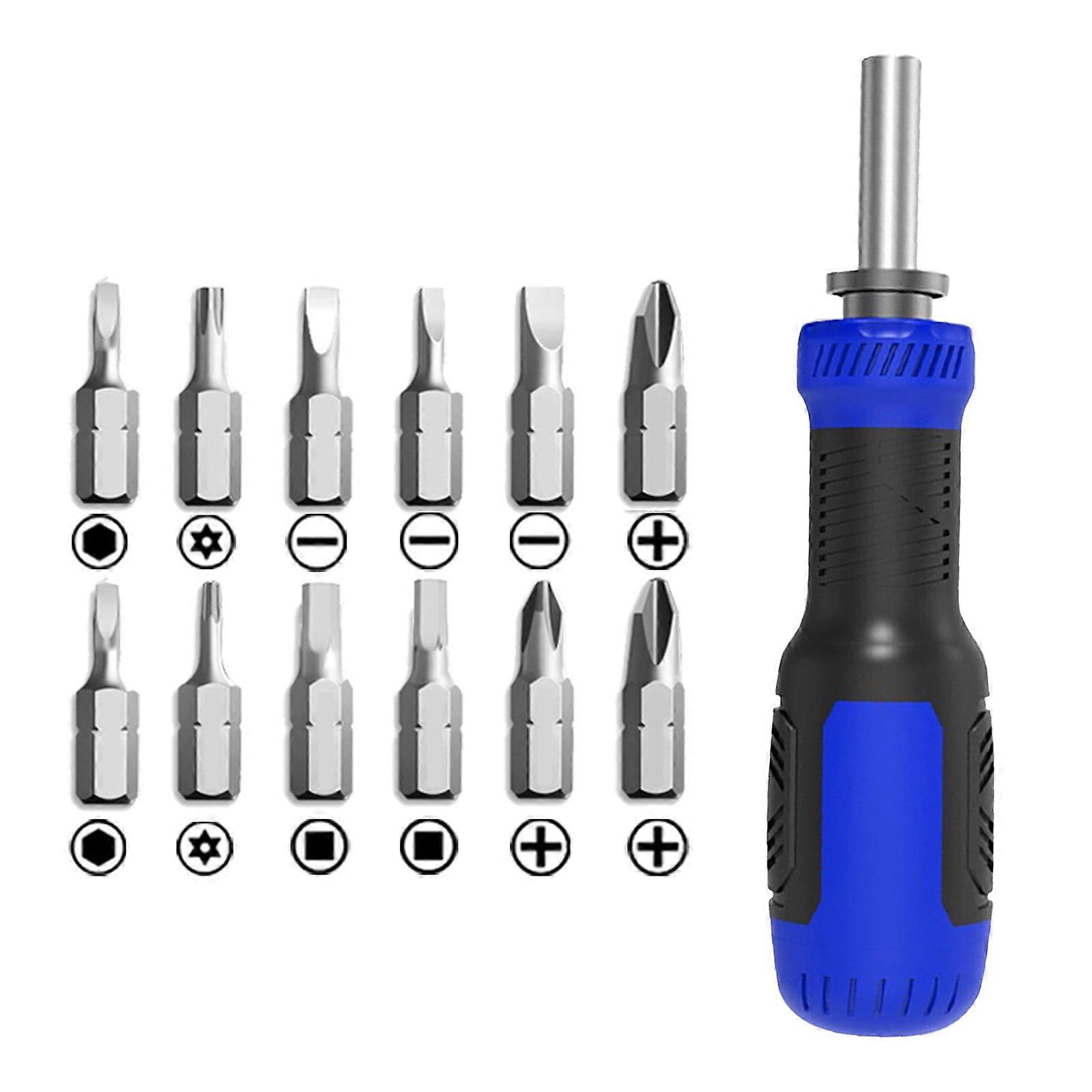 13 in 1 Multi Bit Screwdriver Set, Repair Kit for 13 Kinds of Screws, Compatible with PC Assembly, Essential Tool for Craft Enthusiasts (Stretch,