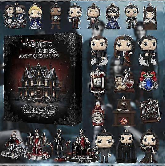 The Vampire Diaries Advent Calendar Countdown Blind Box Christmas Tree Decoration Acrylic Pendant
