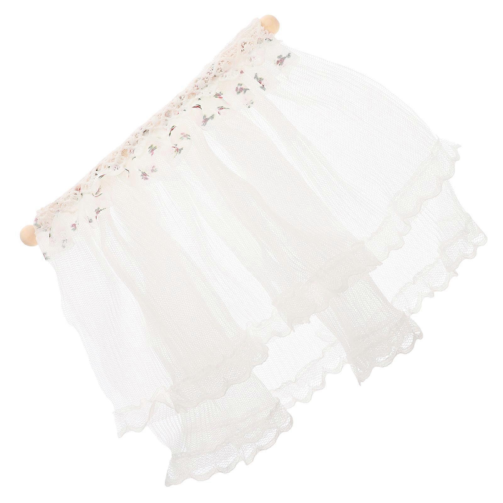 Miniature Fabric Curtain Prop Model for Decoration Multi Colored