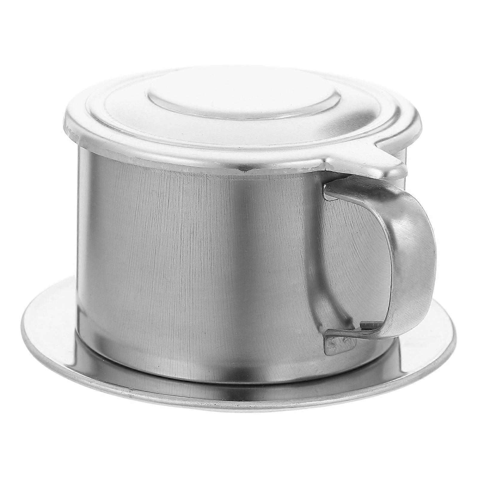 Vietnamese Coffee Drip Filter Maker Stainless Steel Home Use Cylindrical 1Pack