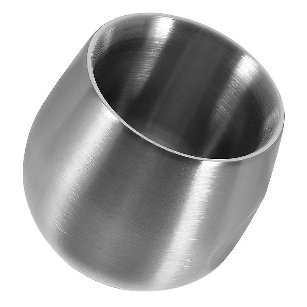 Double Layer Stainless Steel Shaving Cup for Men with Drop Resistant