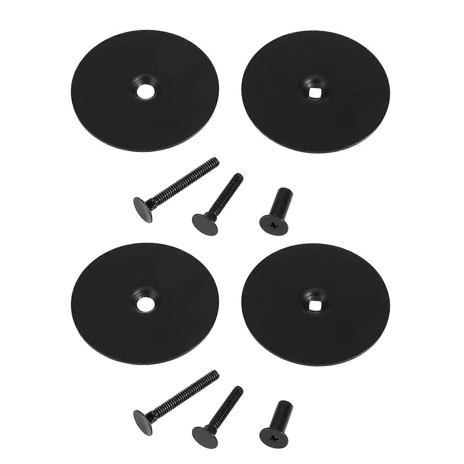 Privacy Enhancing Door Cover Plates Block Old Knob Openings Provide Protecting Includes Multiple Screw Size Multicolor