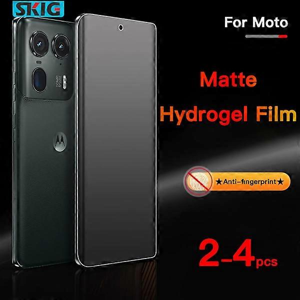 Matte Hydrogel Film compatible with MOTOROLA Edge 60/50/40/S50/Fusion/Ultra/Pro/Neo 2023-2024, 4pcs Front Screen Protector, Not Tempered Glass