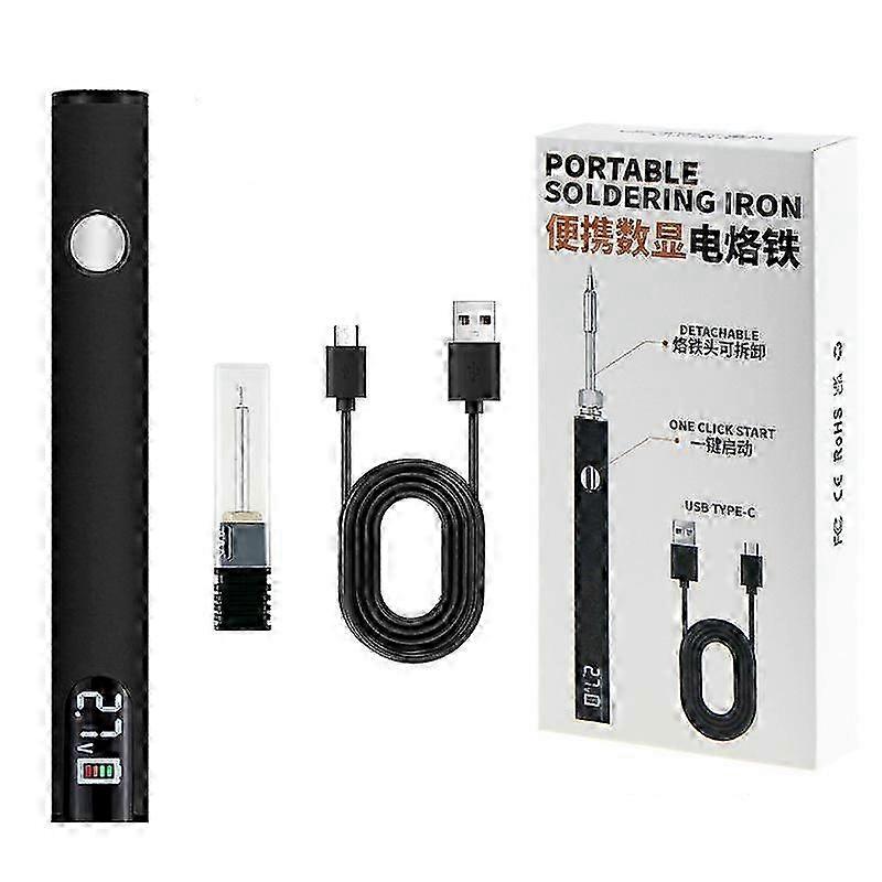 Kit de ferro de solda, caneta de solda portátil com display digital