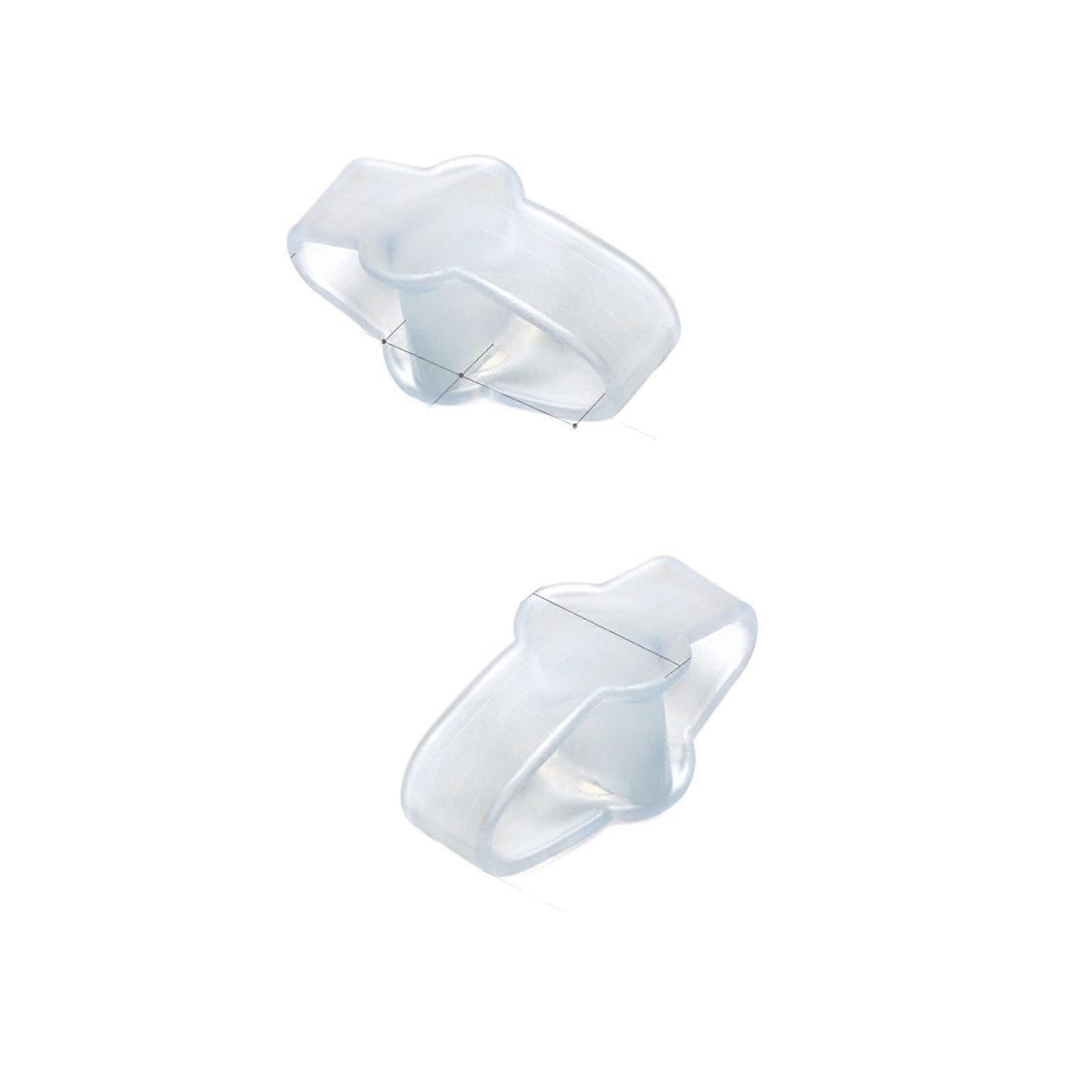 Transparent Silicone Toe Separators, Soft Gel Hammer Toe Corrector for Bunion Relief and Alignment