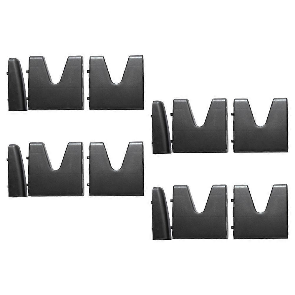 Black Trunk Organizer Blocks for Car Use 2Sets Cargo Storage Organizers