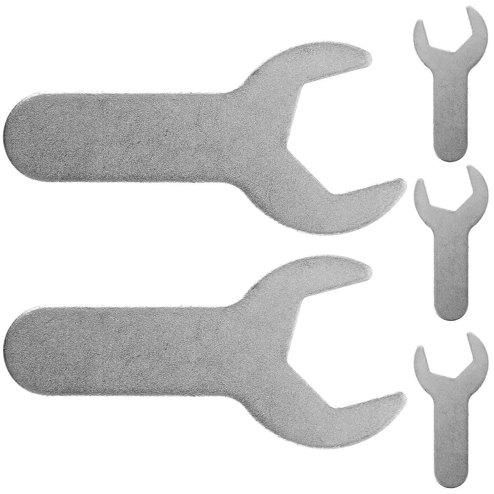 Multi-Function Gas Bottle Wrench Tool for Pressure Valves 5Pcs Silver