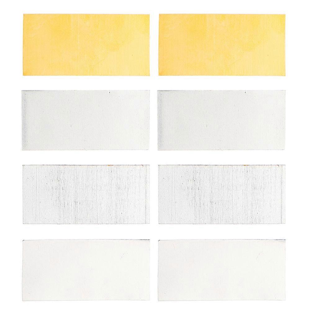 Battery Experiment Materials Copper Zinc Aluminum Iron Sheets 8Pcs Set