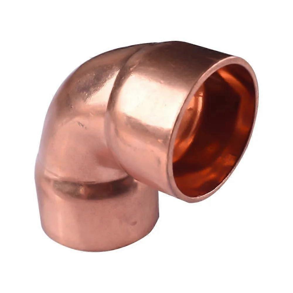 8mm Copper Pipe Fitting 90 Degree Elbow Connector for Air Conditioning LeakProof Corrosion Resistant