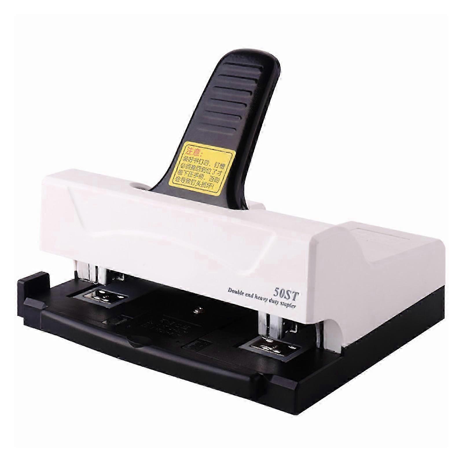 Double-Head Stapler Paper Stapler Desktop Stapler Office Stapler 50 Sheets Effortless Stapler Easy to Load