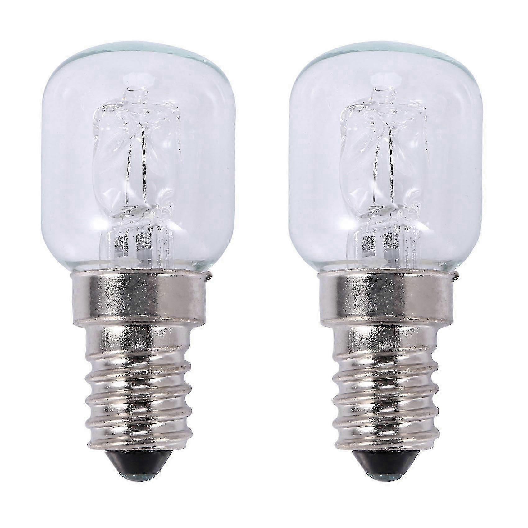 2x E14 High Temperature Bulb five hundred Degrees 25W Halogen Bubble Oven 250V Quartz