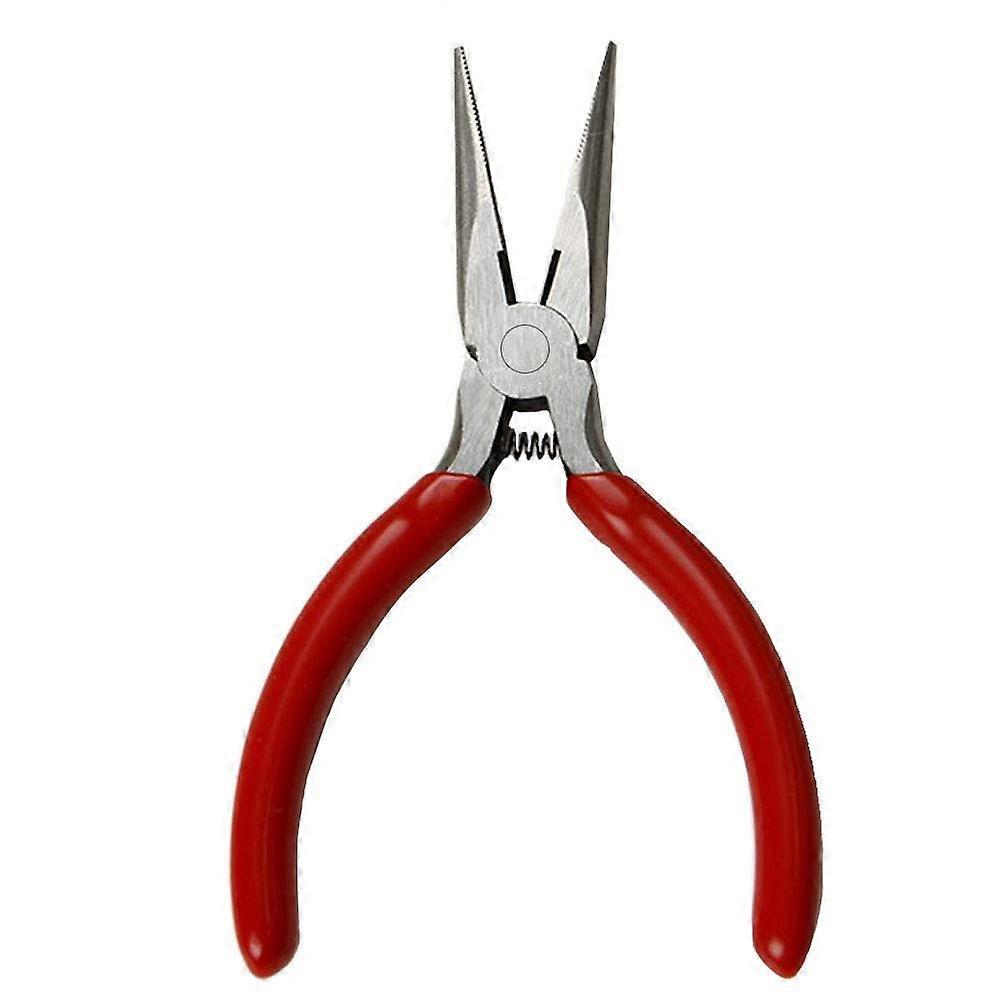 5 Inch Precision Needle Nose Pliers with Builtin Wire Cutter for Electronics