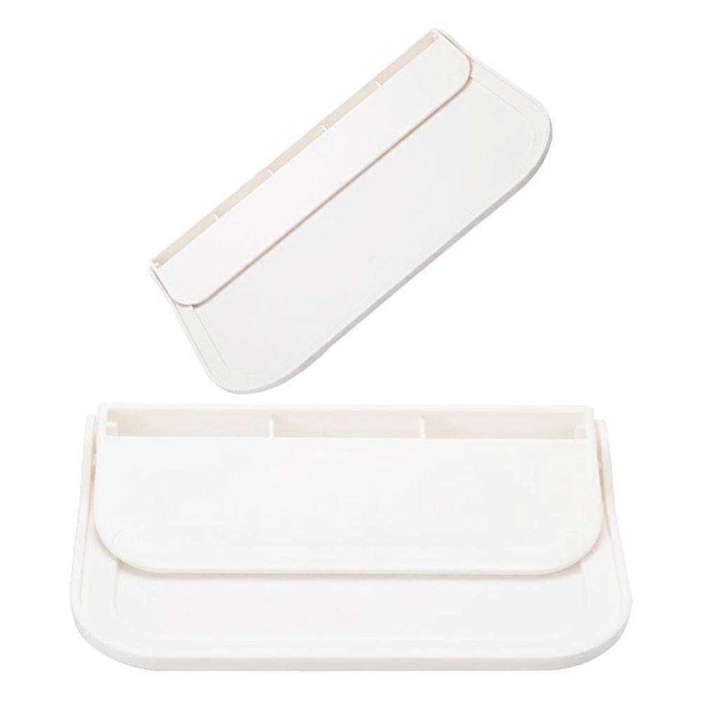 PP Material Foldable Shelf for Bathroom Storage 2Pcs Wall Mounted