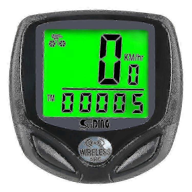 Bicycle Speedometer And Odometer Wireless Waterproof Cycle Bike Computer With Lcd Display Multi