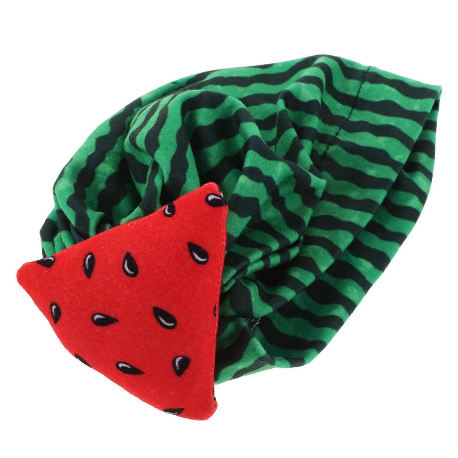 Toddler Hat for Baby Boy Green Watermelon Pattern Decorative Cap