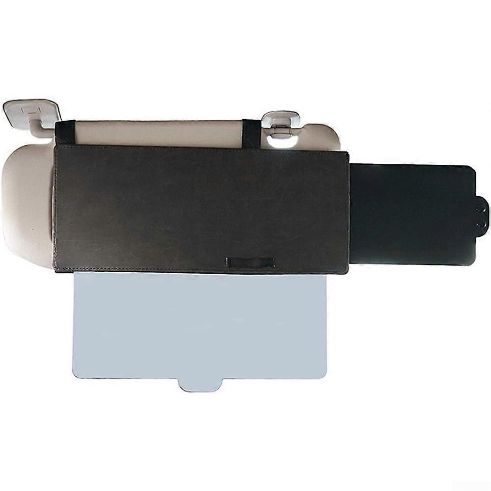 Car Sun Visor Extender with Maximum Glare Reduction, Retractable Lens and DualClip Stability