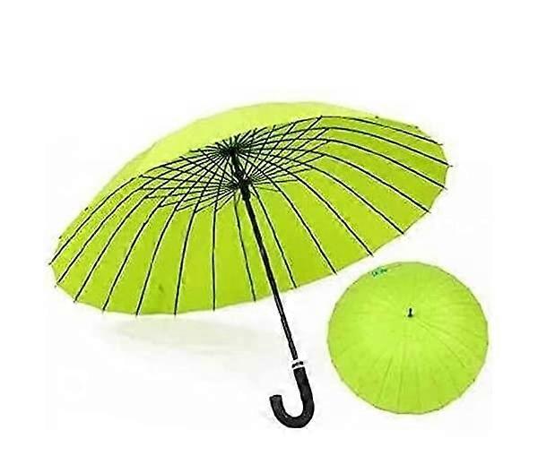 Oversized 24 Rib Golf Umbrella Windproof Long Handle Large Sun and Rain Protection