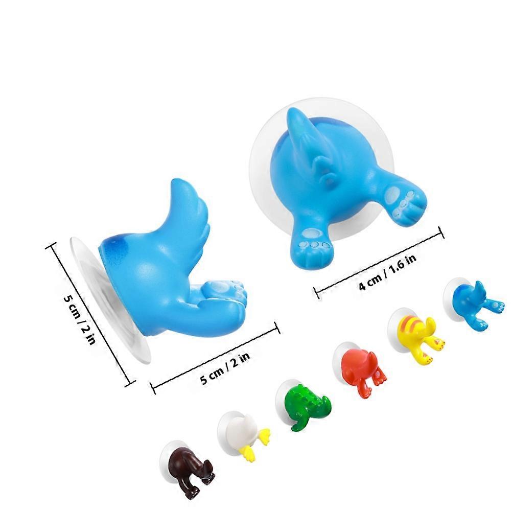 Suction Cup Hook Animal Tail Design Home Use Easy Installation 12Pcs