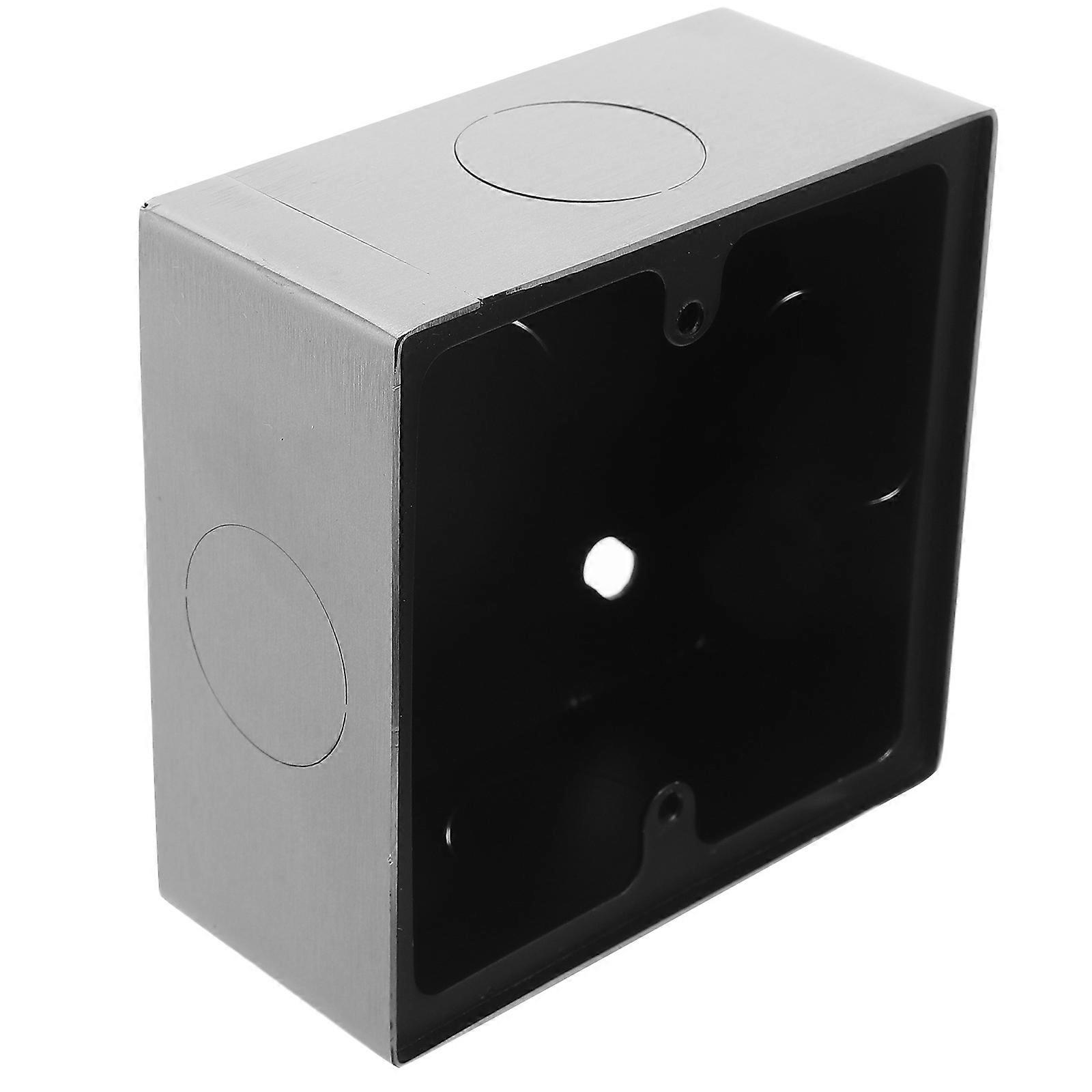 Switch Outlet Box 86 Type Surface Mount for Electrical Outlet Box 1 Unit Silver