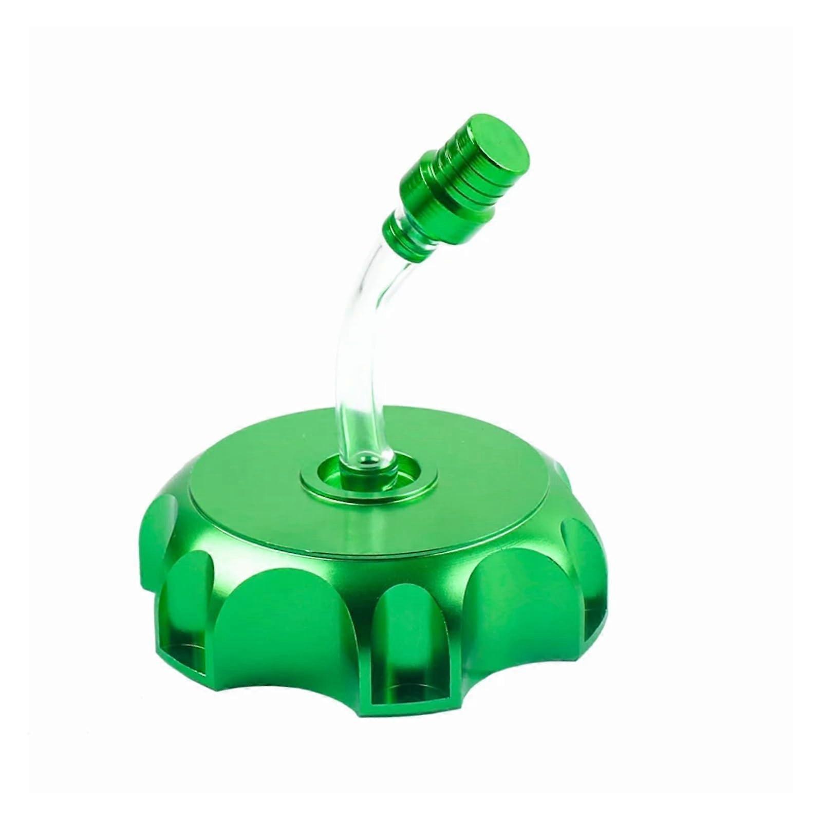 Motorcycle Gas Tank Cap Green Aluminum ScratchResistant DustProof  Fit Replacement
