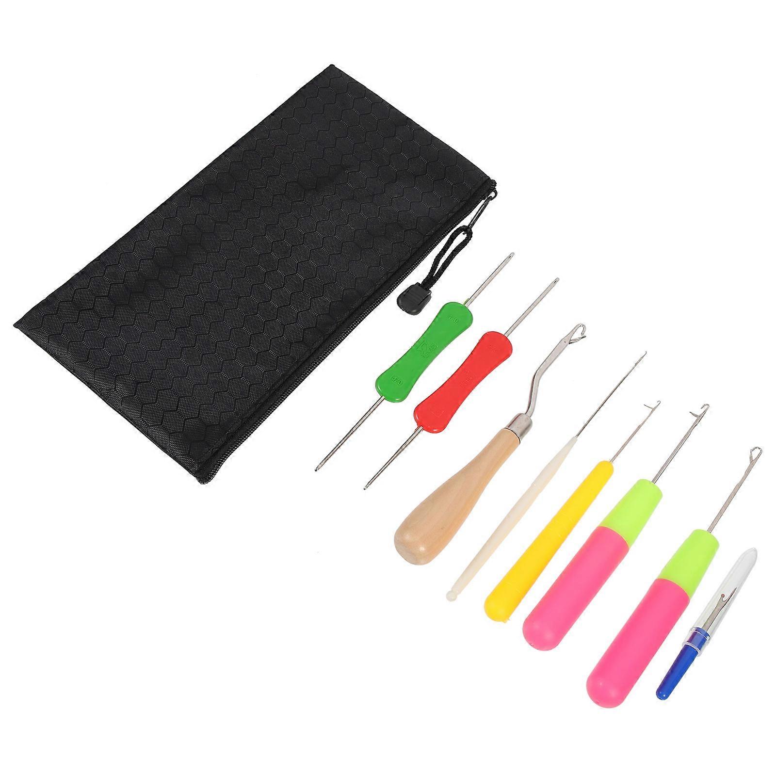 Crochet Hooks for Hair Wig Braid Tool for Weaving 5Sets Salon Use