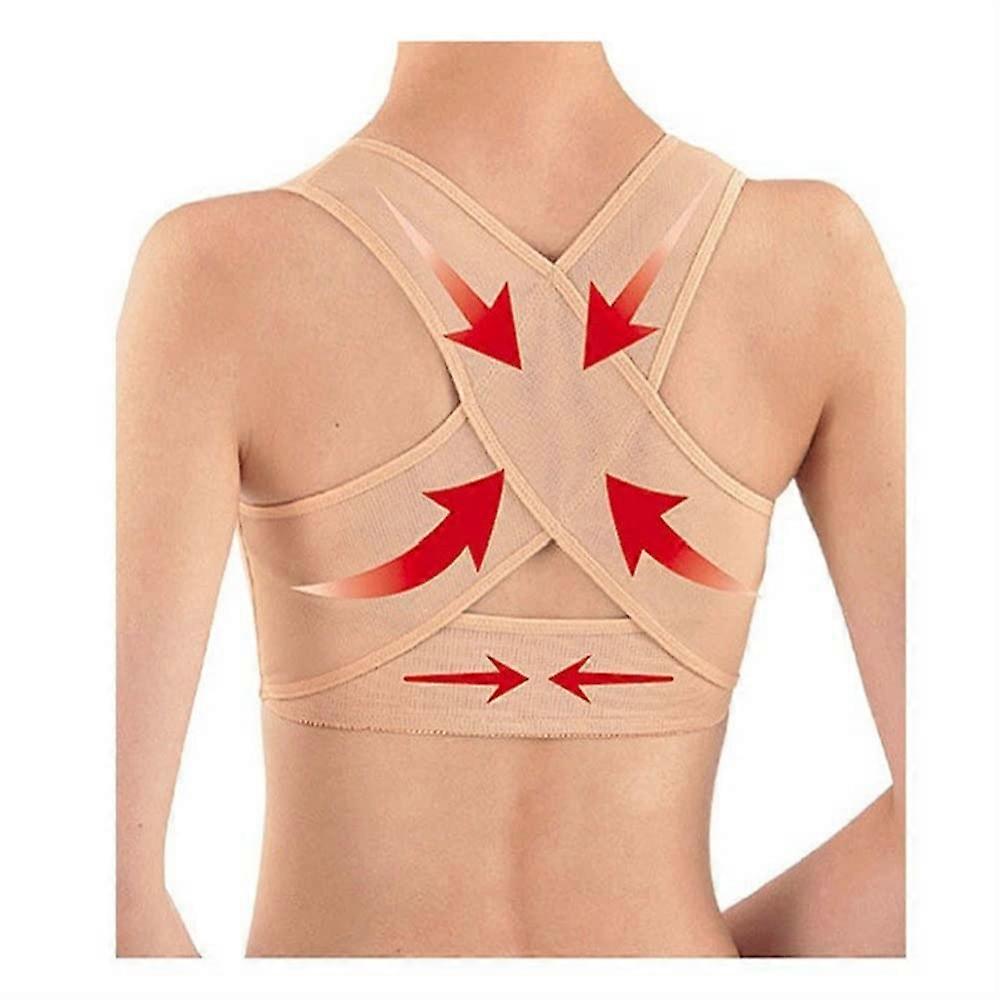 Posture Corrector Adjustable Back Support Brace for Spine Alignment and Pain Relief Black XL