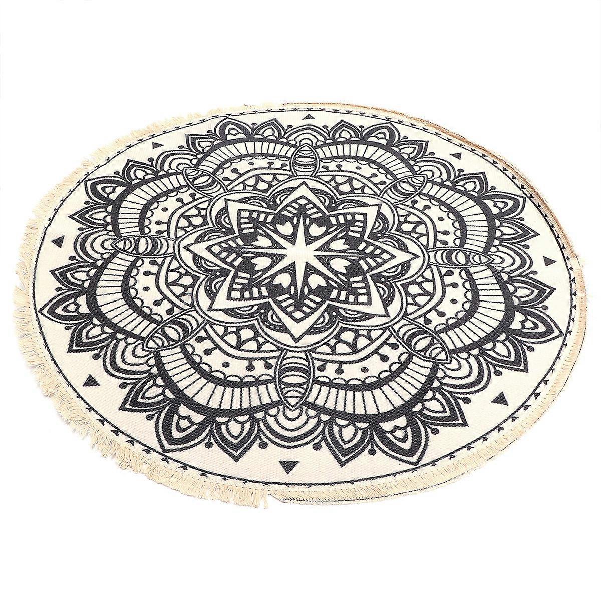Round Area Rug for Home Use Bohemia Carpet 2Pcs Set