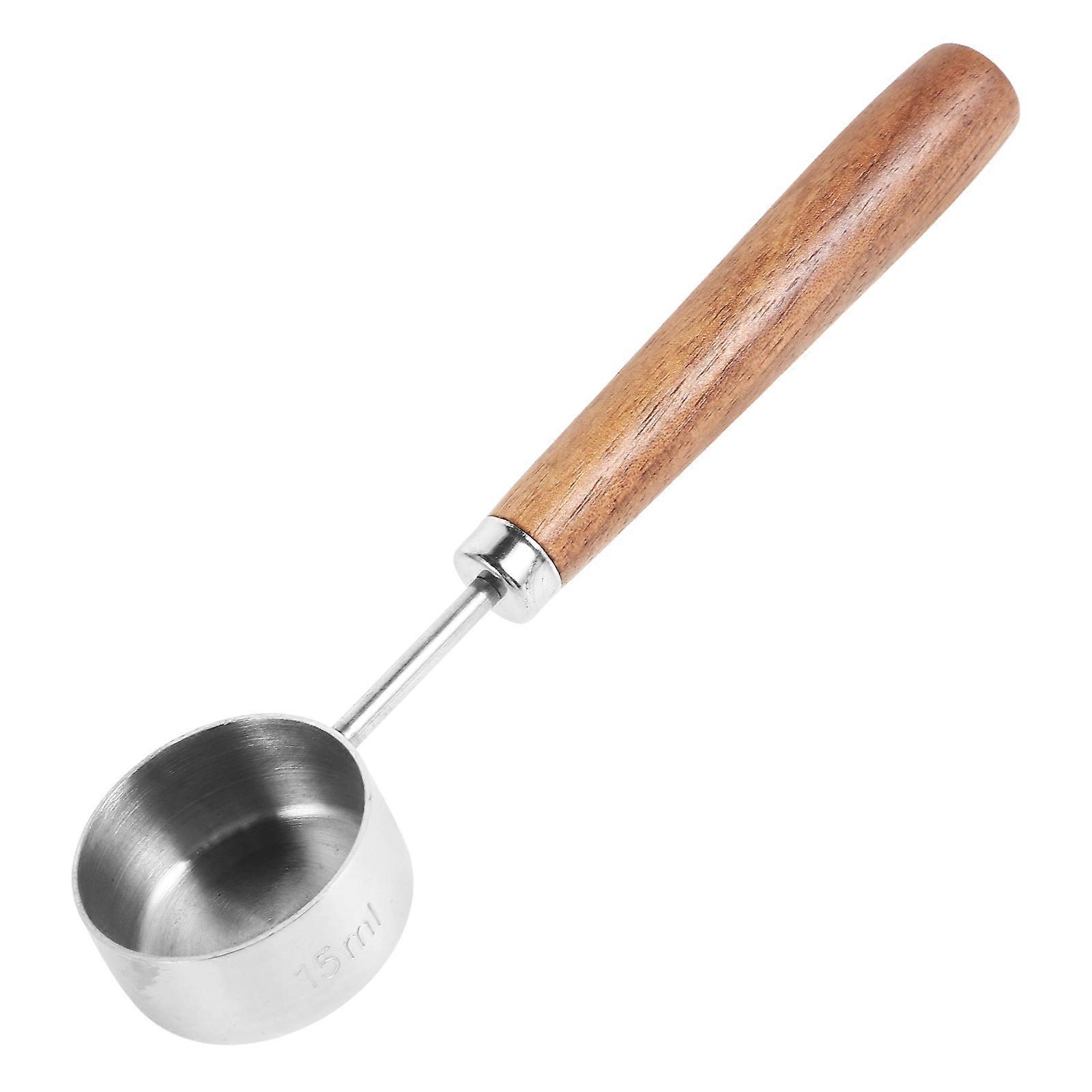Walnut Handle Coffee Bean Measuring Spoon for Kitchen Use