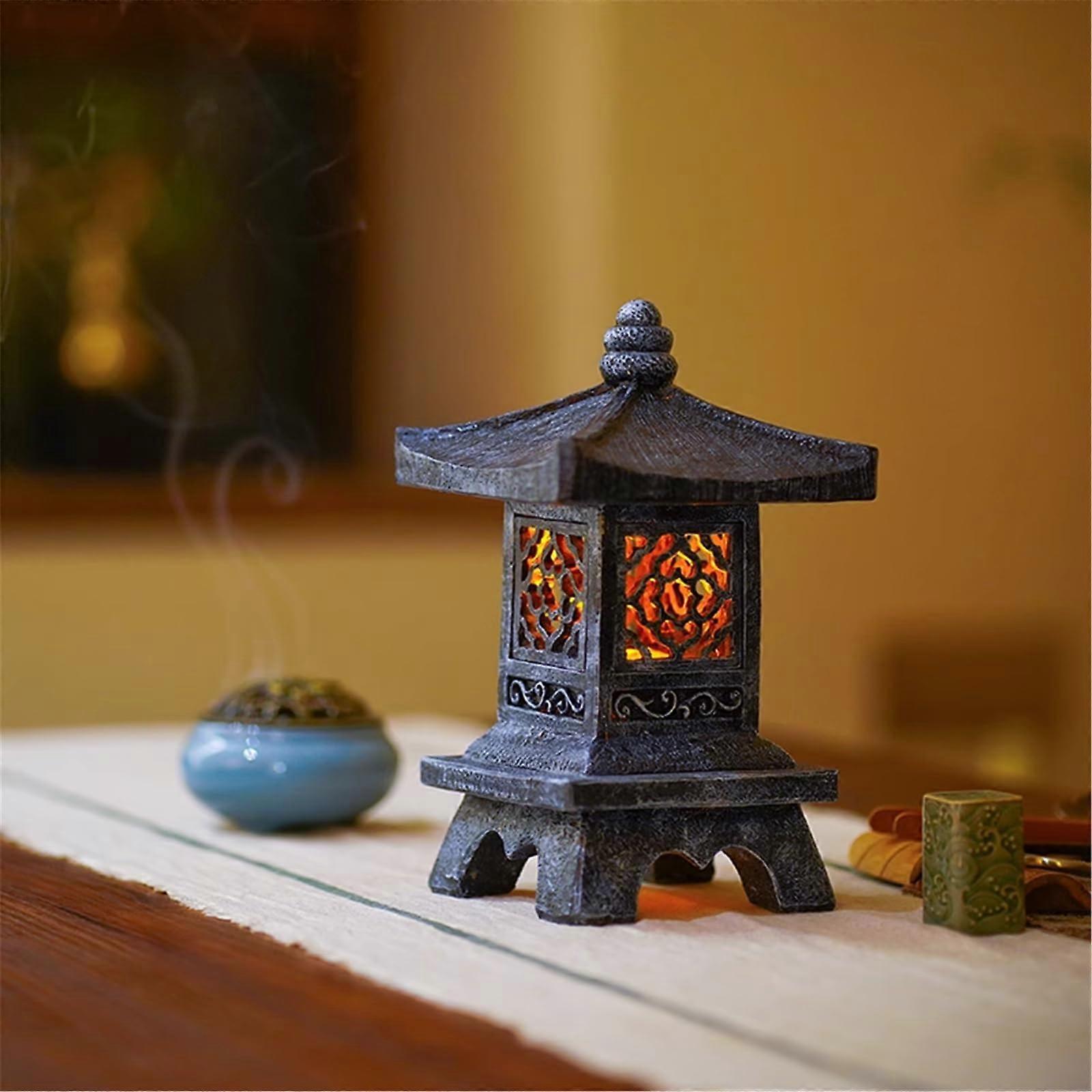 Chinese Tea Table Decoration with Elegant Oriental Charm, Retro Ceramic Figurine for Zen Room Decor