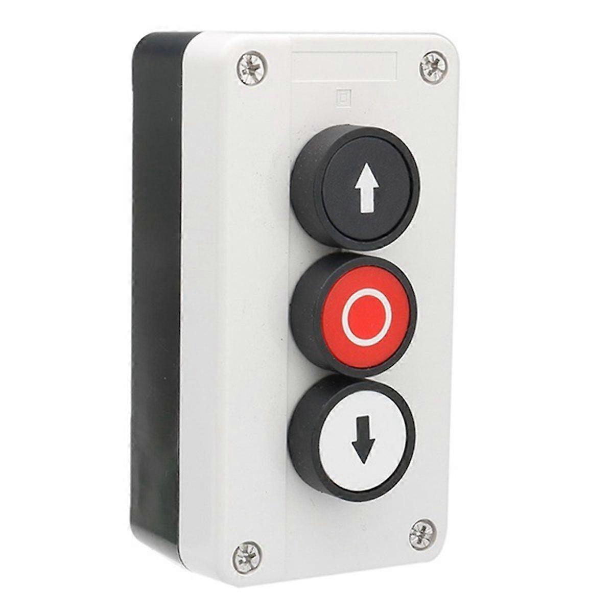 Push Button Station with Up Down Arrows, Stop Button for Hoist & Roller Shutter Doors