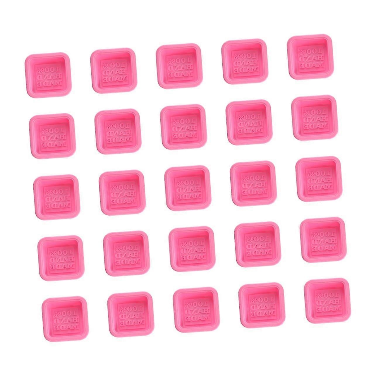 25 Pcs Oval Silicone Soap Molds for Handmade Soap Making Flexible Easy Clean SpaceSaving Design