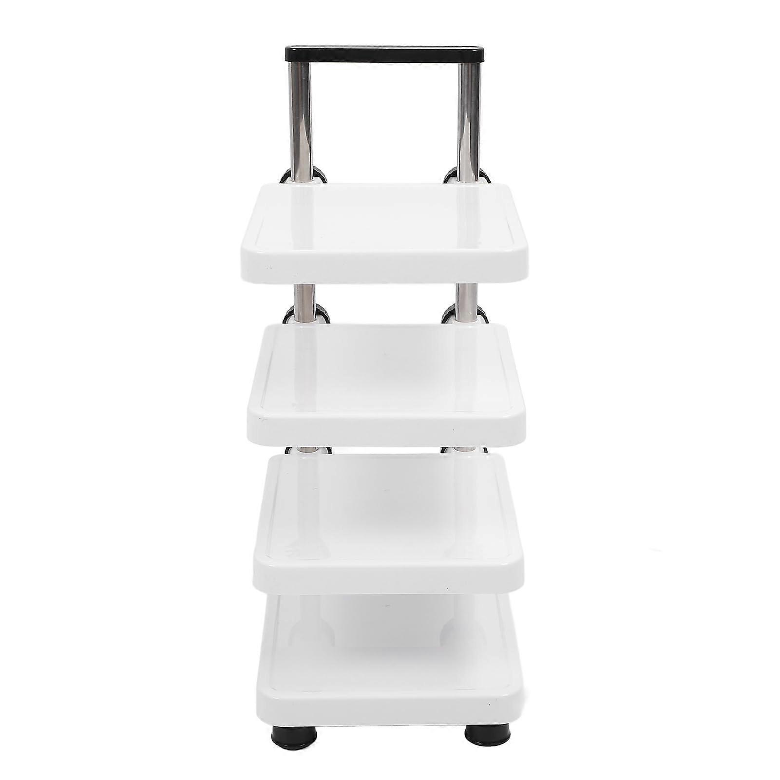 Adjustable 4 Tier Pot and Pan Organizer Rack for Space Saving Kitchen Cookware Storage Stand