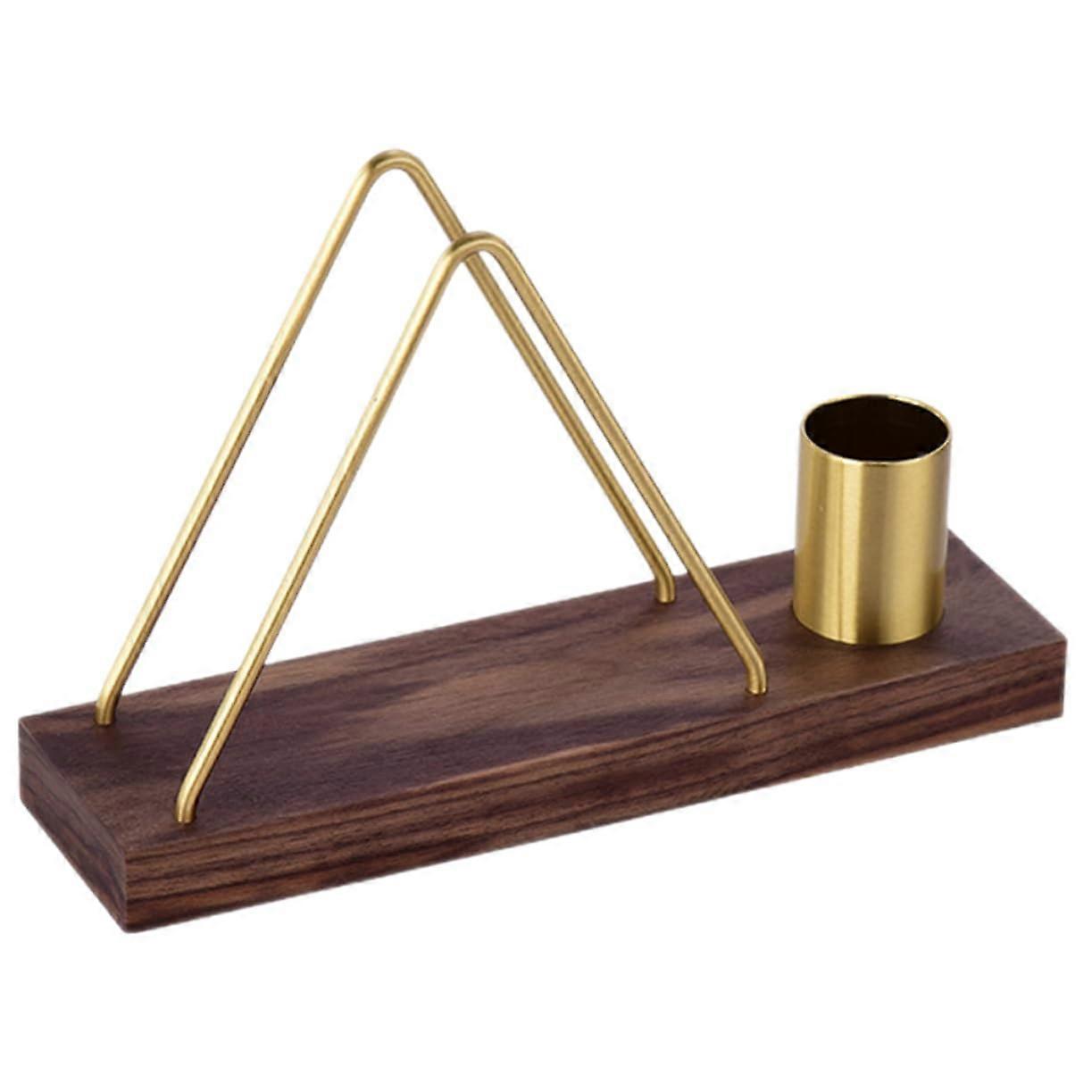 Rustic Wooden Napkin Holder with Toothpick Storage for Kitchen Dining Table and Restaurant Use