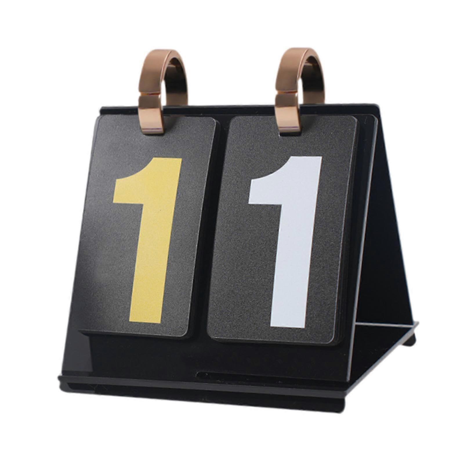 Scoreboard with Stand for Card Games, Waterproof Flip Design, Large Numbers for Easy Viewing
