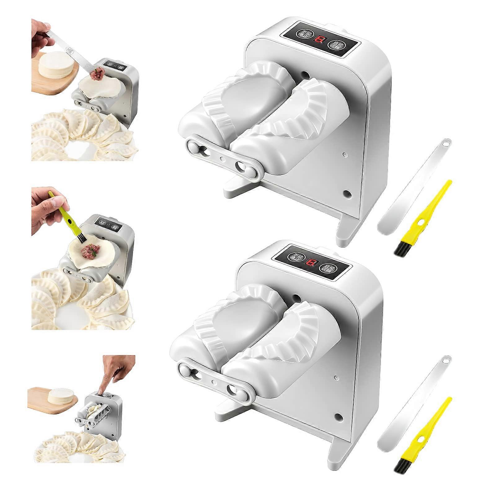 Automatic Dumpling Maker with Dual Mode Operation, Leakproof Press, Easy Clean Design, 2PCS