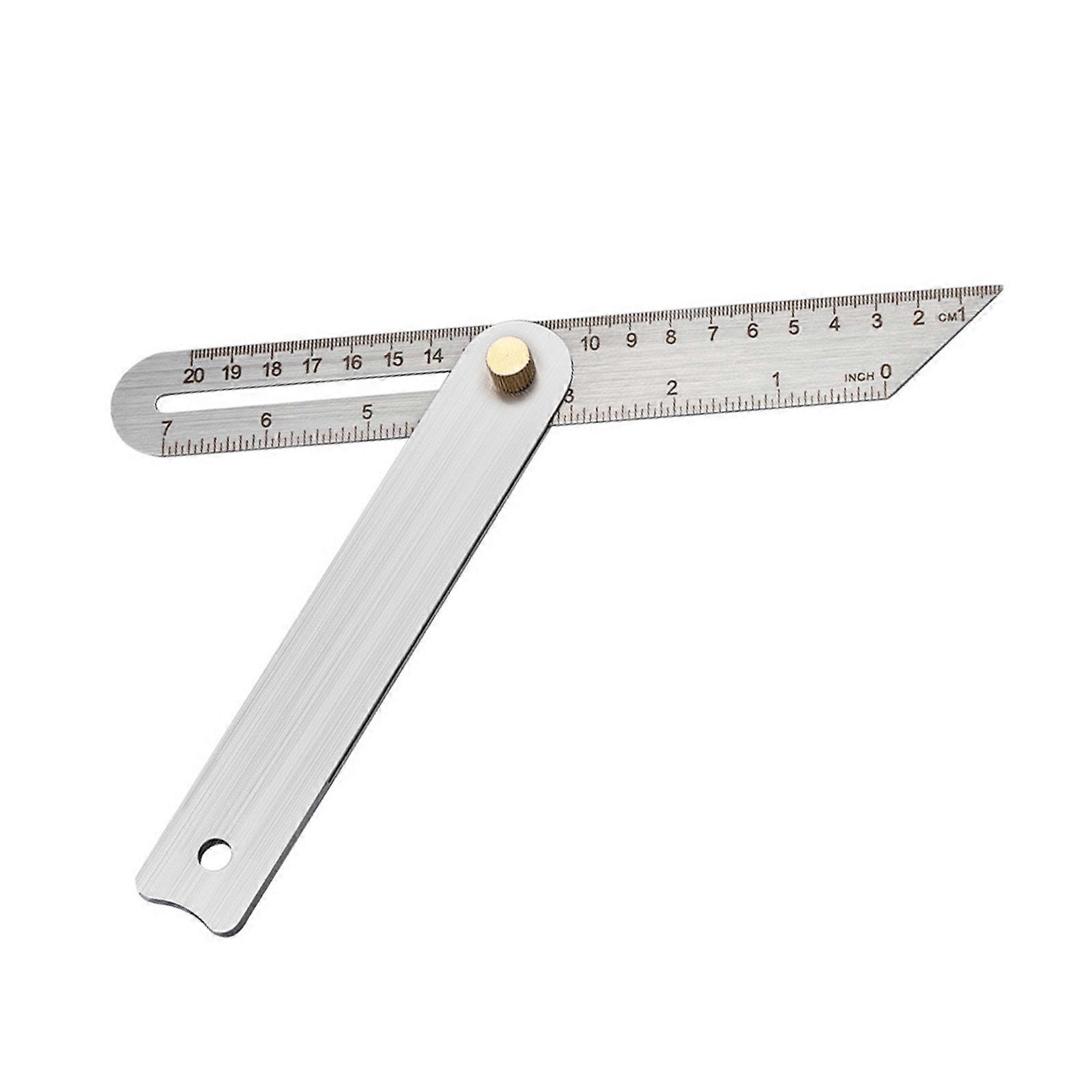 Steel Bevel Square Featuring Metal Lock Nut Angles Measuring Tool for Smooth Adjustment in Angles Finding Applications Multicolor
