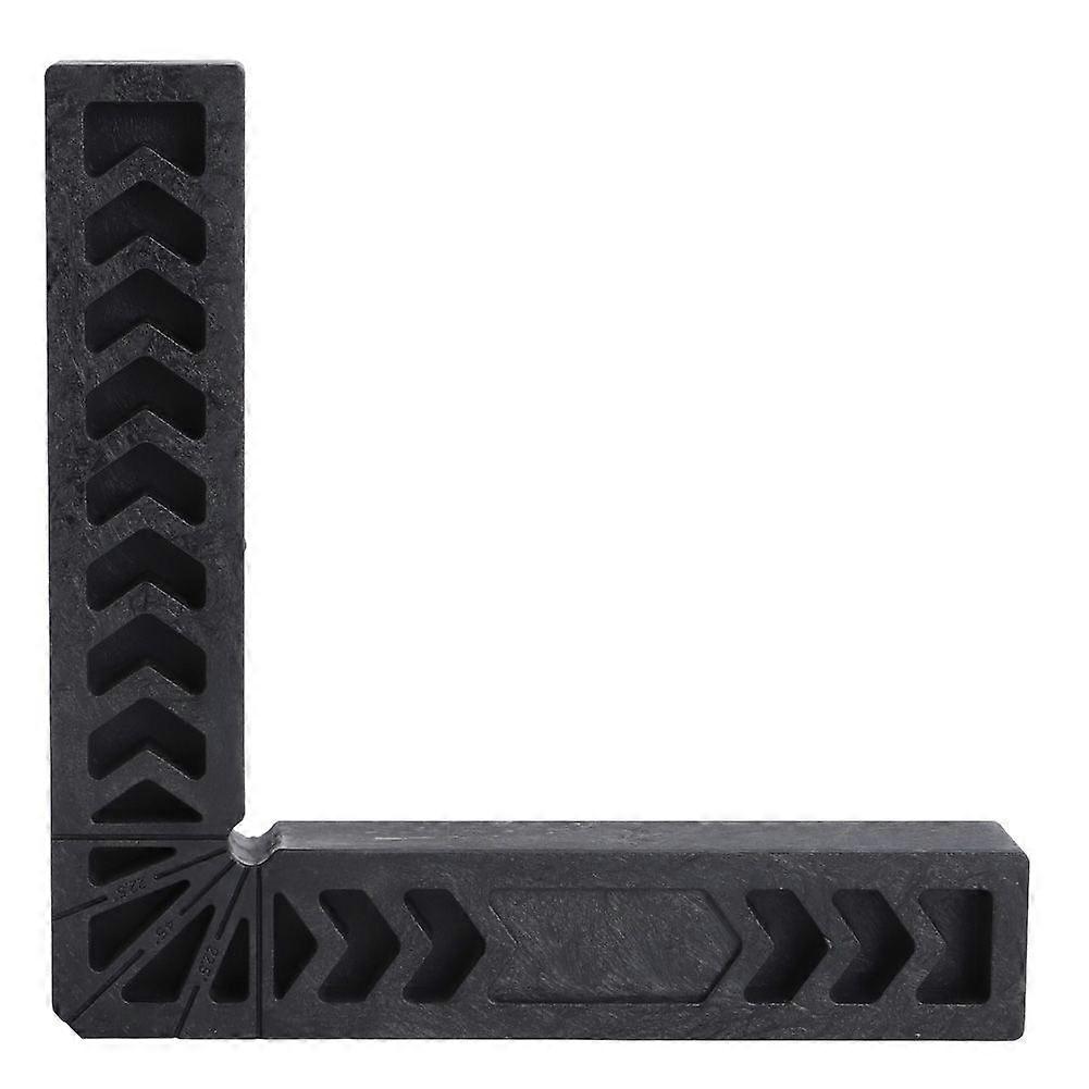 High Hardness Plastic Woodworking Ruler L Shape Right Angle Locator Retainer Black