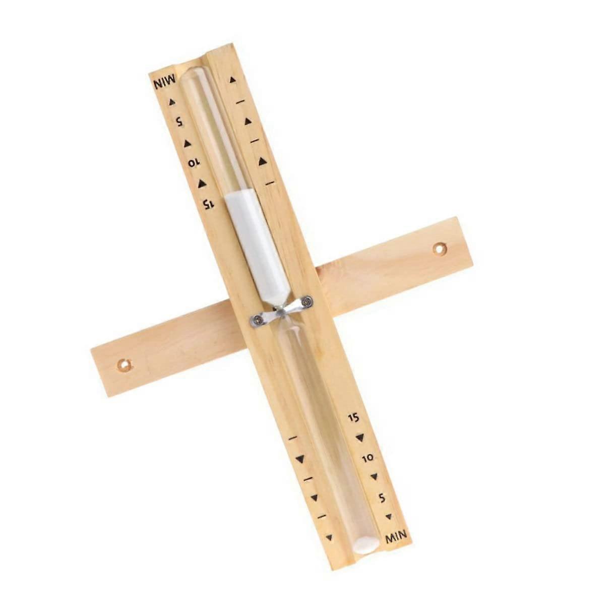 Sauna Sand Timer 15 Minute Waterproof Hourglass with Clear Scale Durable Wall Mounted Design