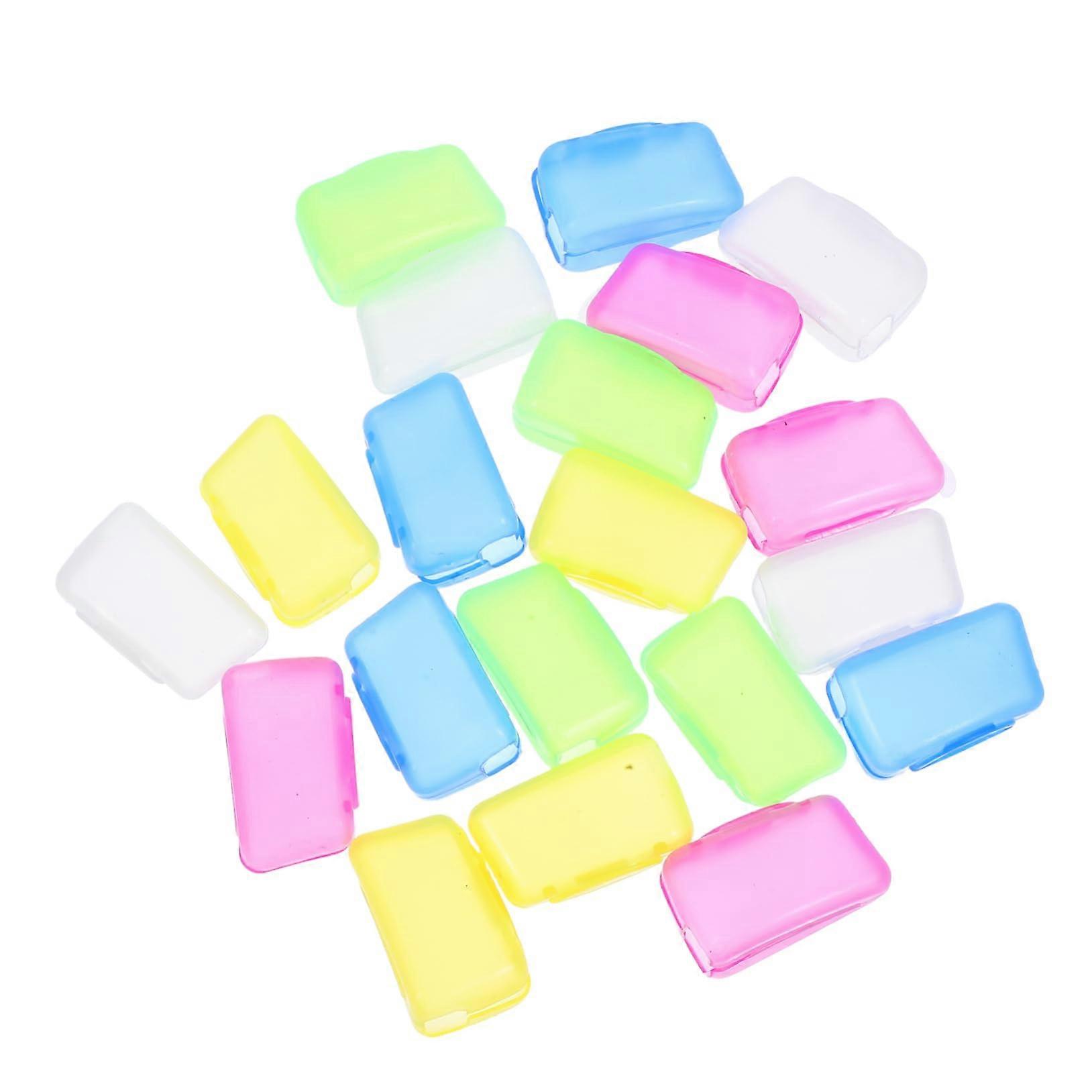 20pcs Travel Toothbrush Case with Dustproof Brush Head Covers, Compact Bristle Protector