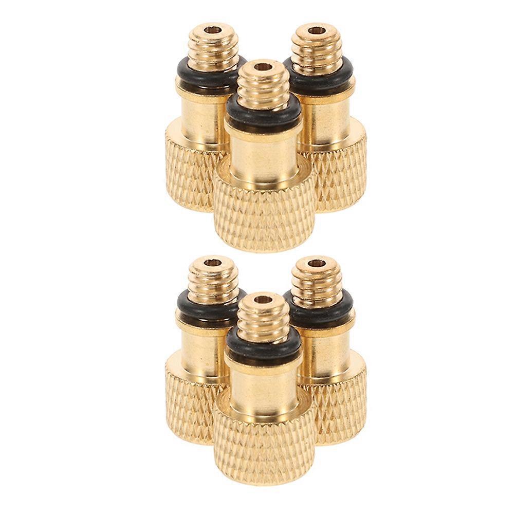 Bicycle Pump Adapter for Inflatable Connector Reliable Use 6Pcs Copper Valves