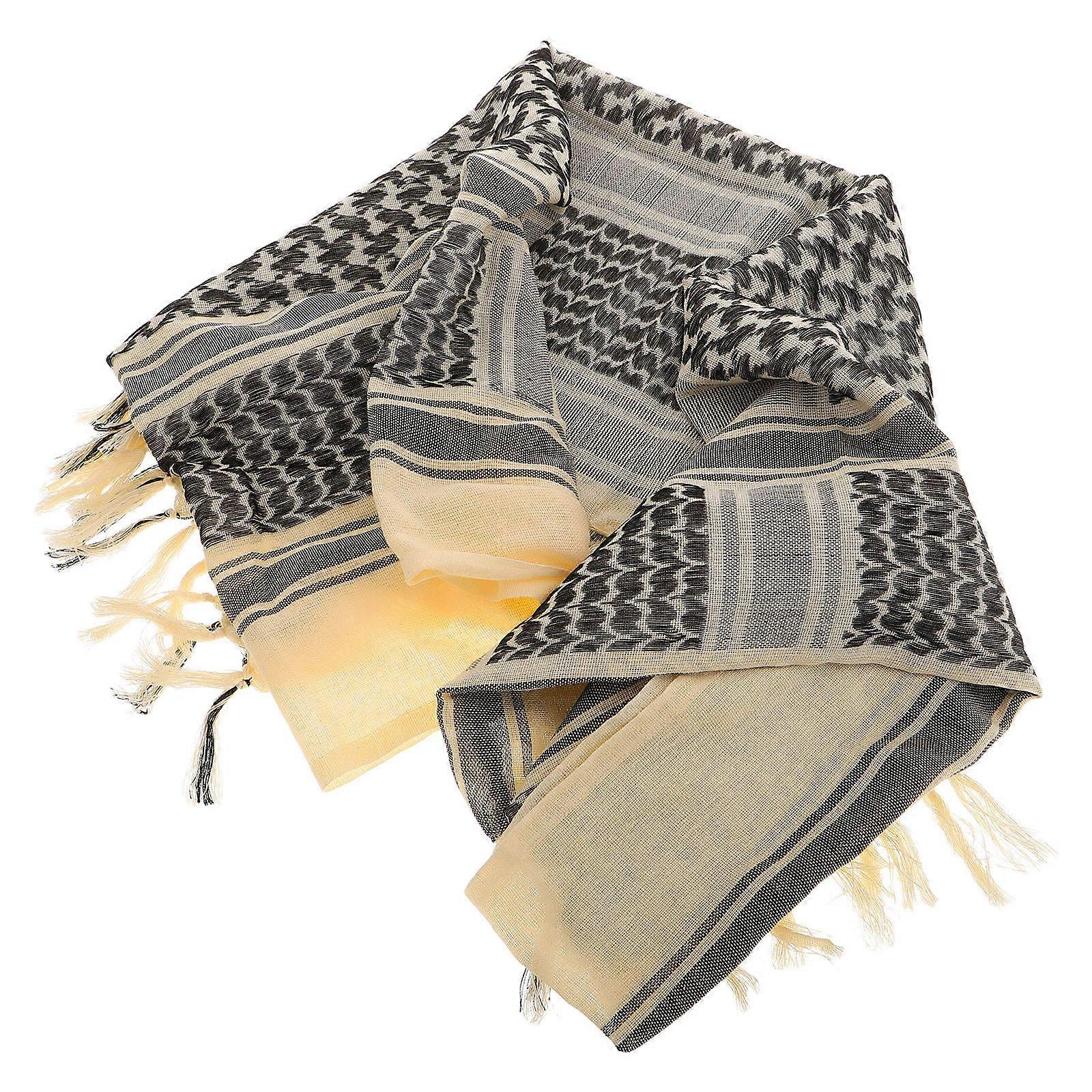 Thick Scarf Cold Protection Multi Functional For Outdoor Enthusiasts Beige 1Pcs