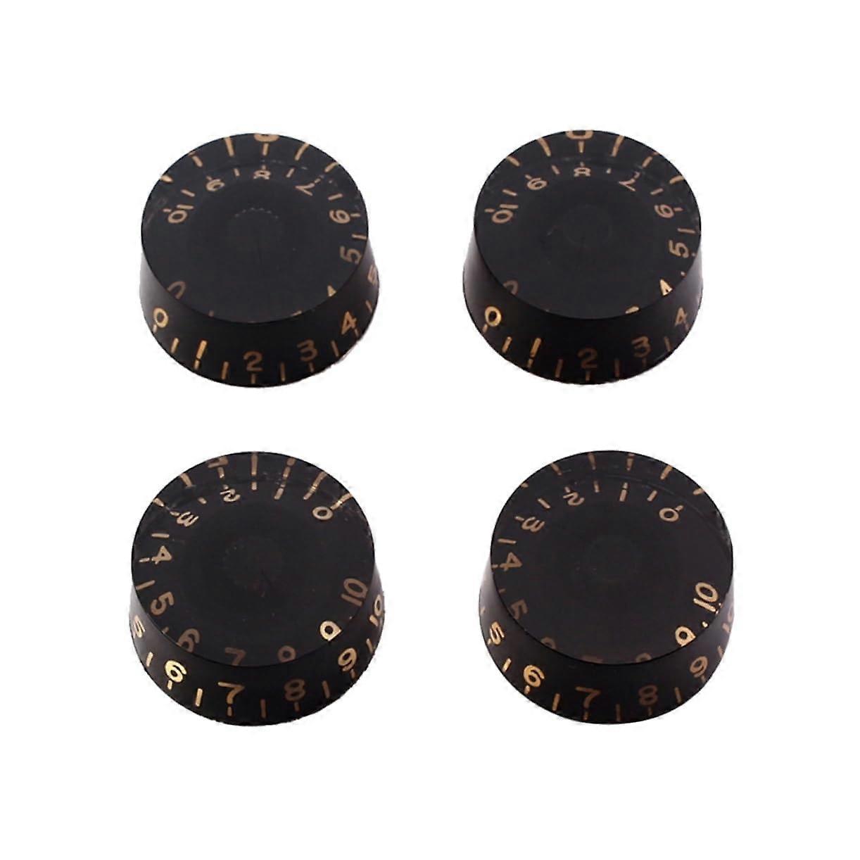 Vintage Guitar Control Knobs Set Black Volume and Tone for Electric Guitar Easy Installation