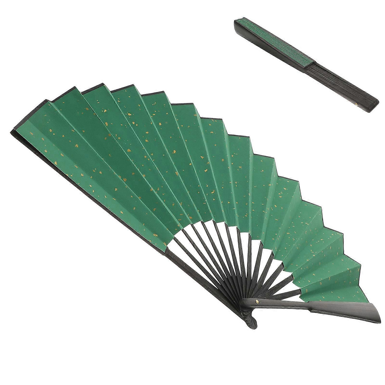 Chinese Handheld Folding Fan for Stage Performance with Durable Paper