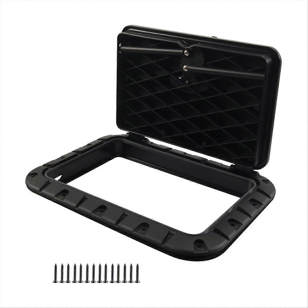 Square Deck Hatch Pull Out Handle Hatch with Fasteners, Marine Access Hatch Boat Hatch Lid Deck Acce