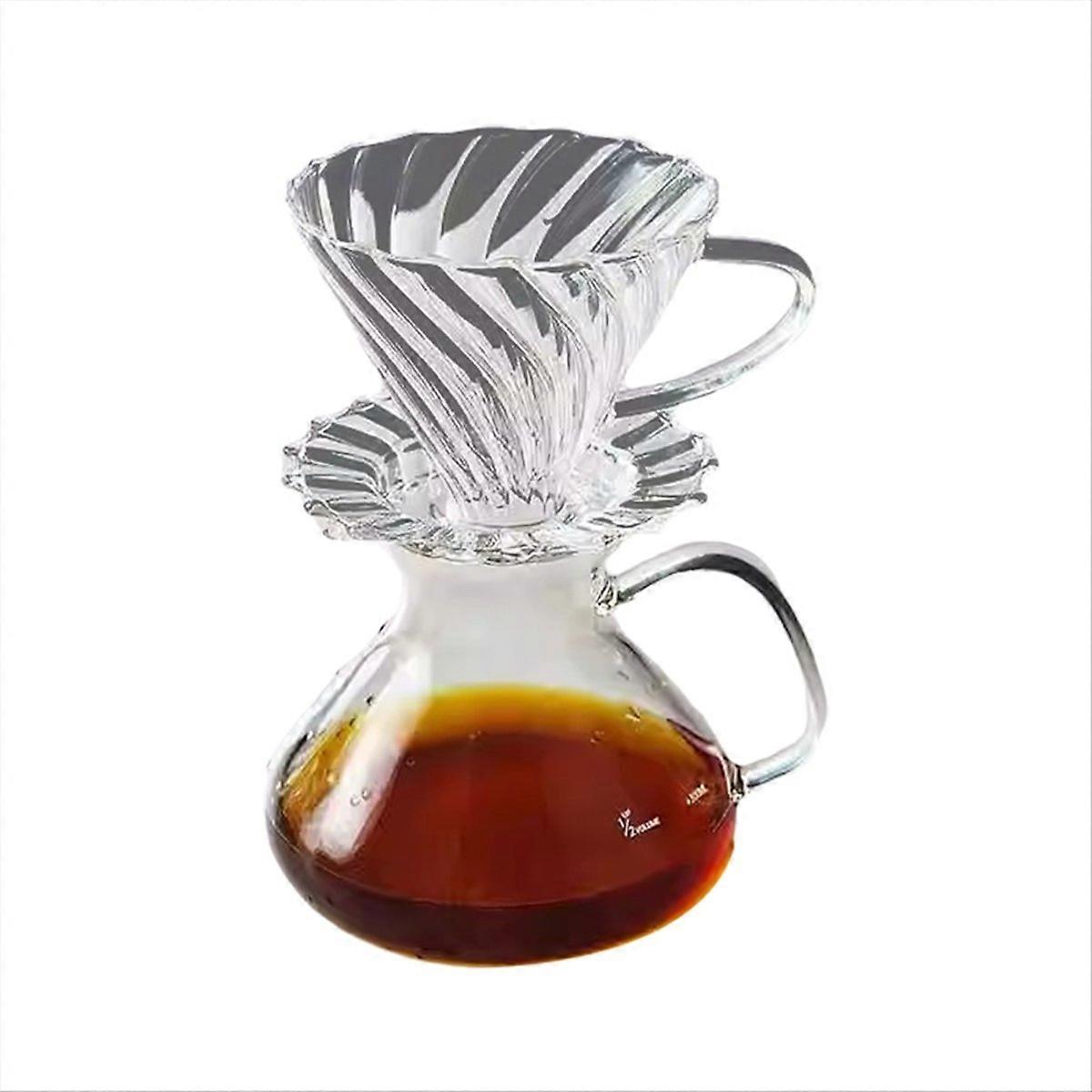 Pour over Coffee Maker Set Coffee Sharing Pot with Scale 300ML