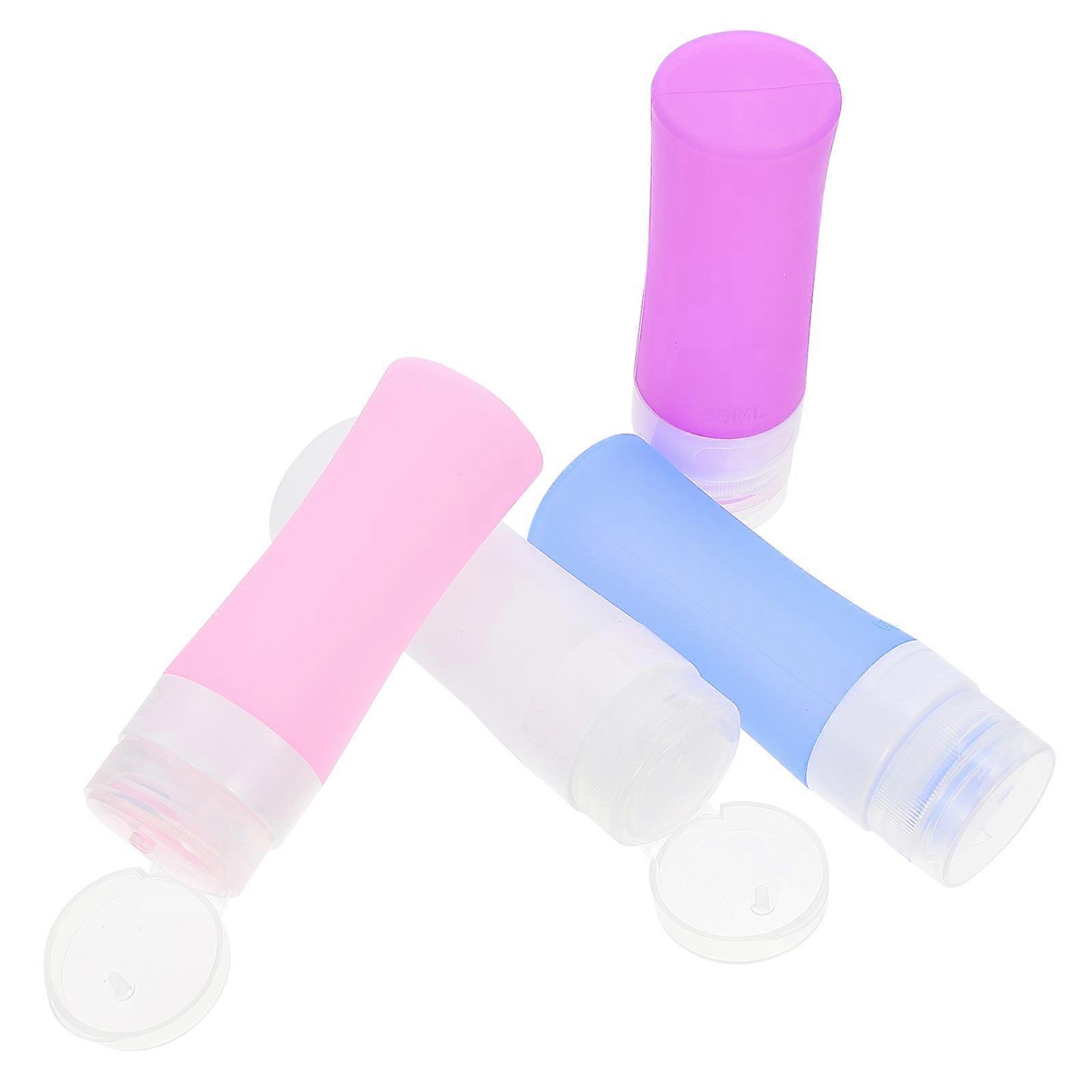 Squeezable Shampoo Bottles Lotion Dispensers for Storage Use 3Sets