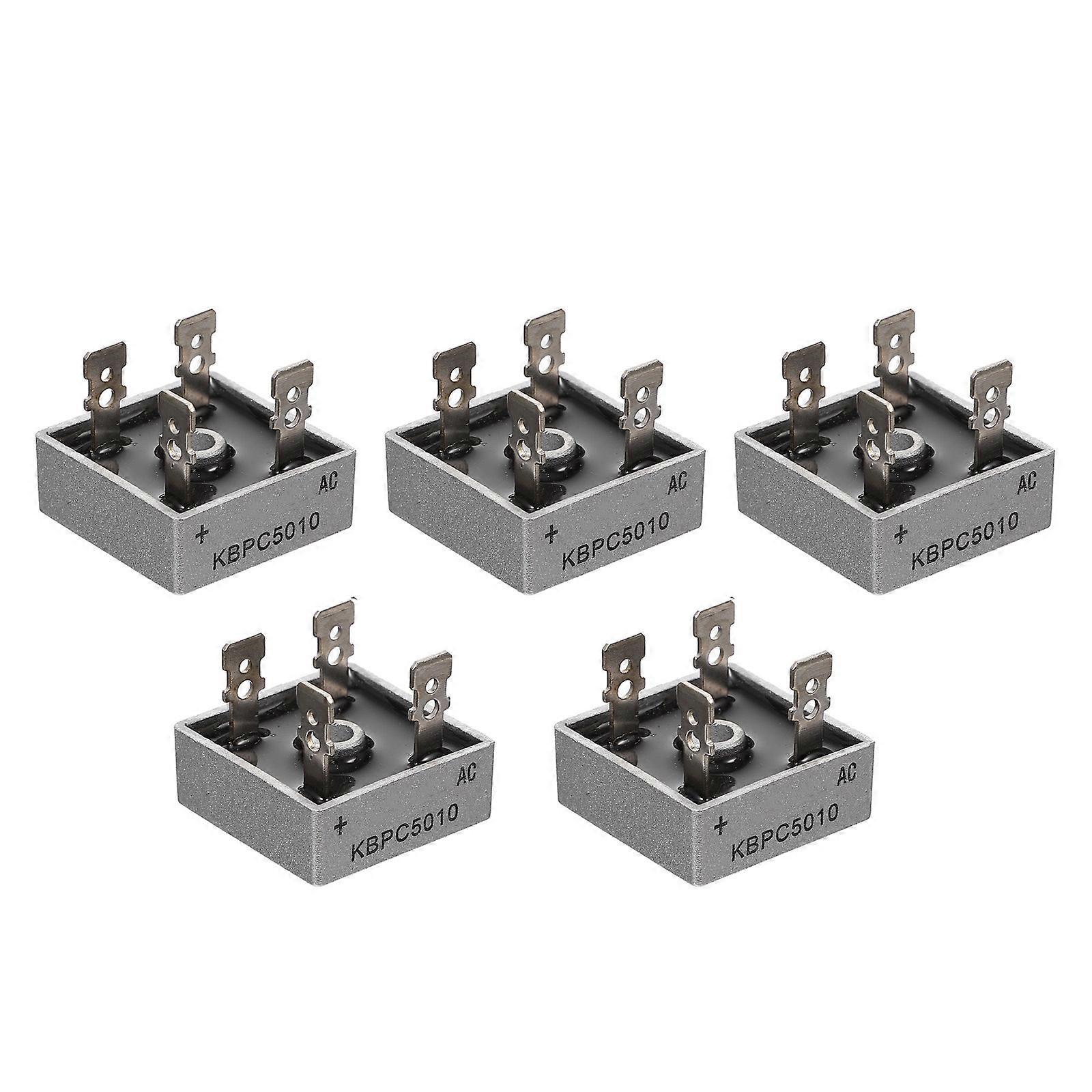 Single Phase Rectifier 5Pcs Replacement Bridge Rectifier Accessory for Appliances