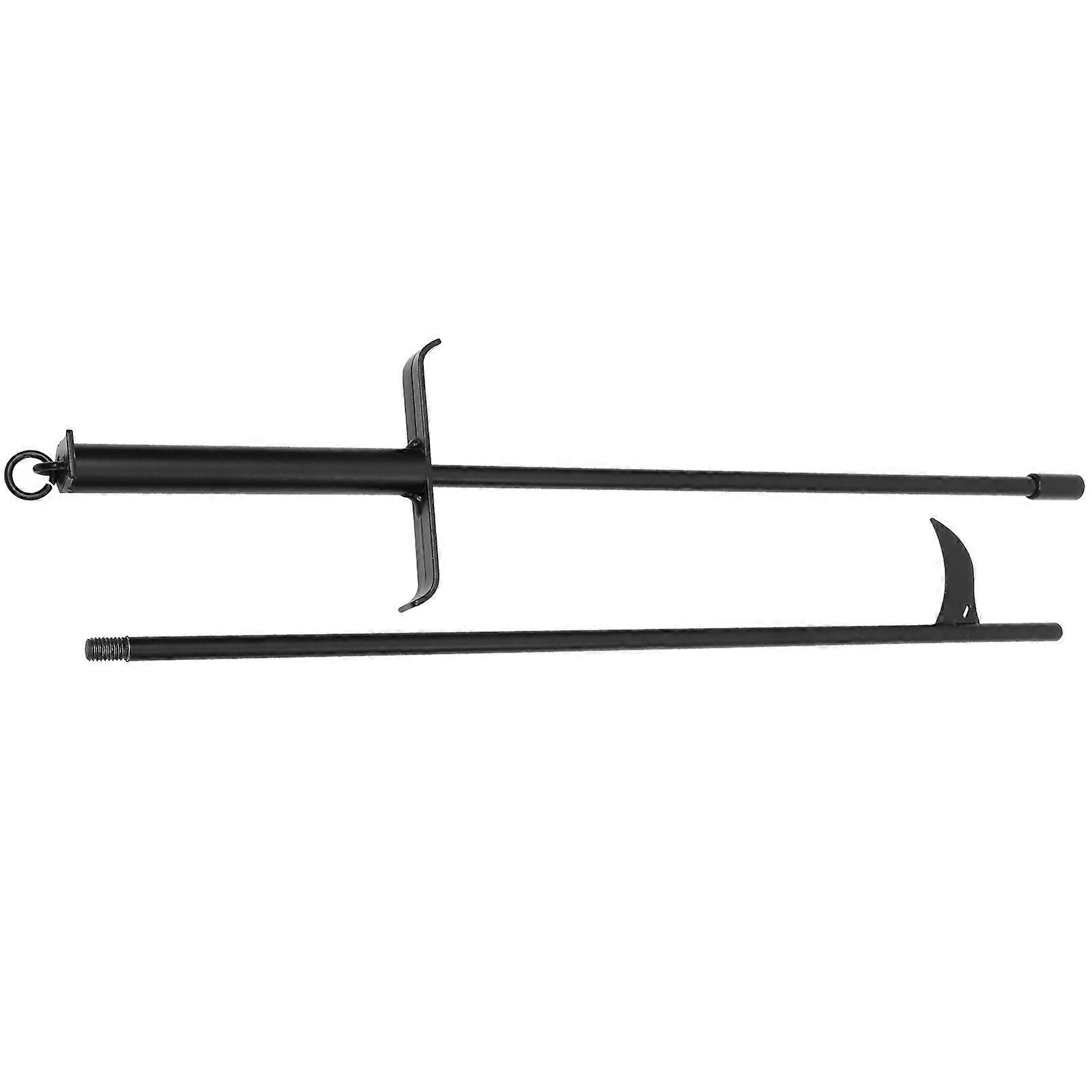 Indoor Fireplace Tools Foldable Campfire Accessory Black Simple and Convenient Design Lighting Fire 1Pack