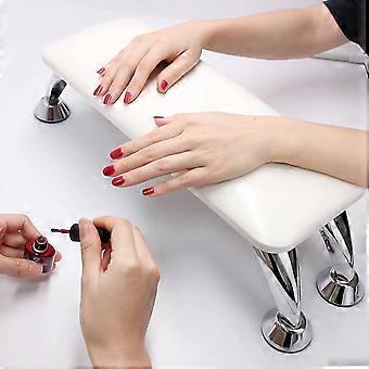 Große Nagel Armlehne Pad Für Nagel Professionelle Nail art Schreibtisch Armlehne Mikrofaser Leder Weiß
